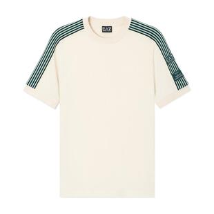 EMPORIO ARMANI/阿玛尼EA7/夏季新款男士圆领短袖撞色休闲运动T恤