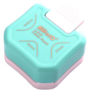 可得优圆角器三合一切割器切角倒角器直角圆边小卡器r7安静书弧形打孔器diy剪角yjq-03