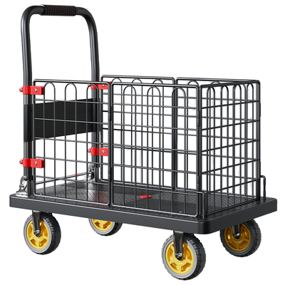 围栏小推车拖车平板车可承重折叠