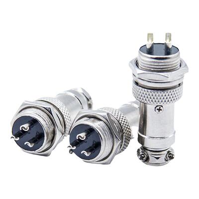 航空插头接头GX12连接器开孔12MM