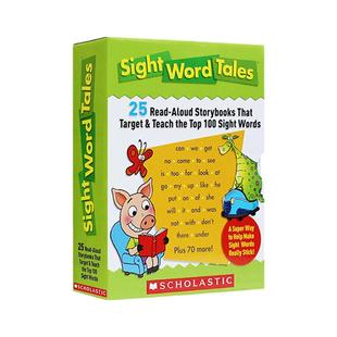 【自营】送音频+家长指导手册 英文原版 Sight Word Tales 礼盒装 25册常见启蒙高频词绘本 故事书入门级 美国学乐分级阅读读物