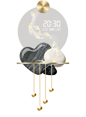 现代简约客厅玄关装饰画石来运转