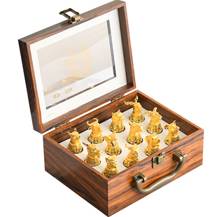 纯钛十二生肖白酒杯分酒器套装家用中式酒具小酒杯一口杯刻字定制