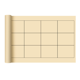 隶书篆书专用方格曹全碑空白长卷作品纸初学者入门书法练习日课纸加厚半生熟半熟带格子宣纸篆隶软笔临摹字帖