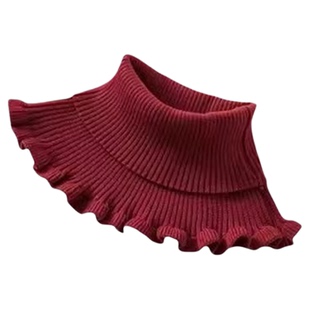 假领子女士百搭围脖冬季保暖假领套毛衣高领针织围巾毛线护颈脖套