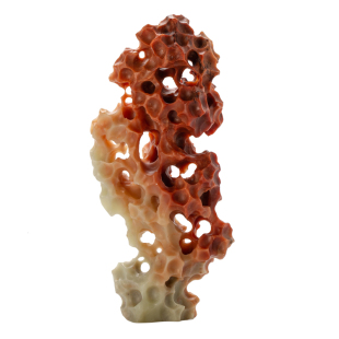 爱曼器纯天然玉石山子摆件青田石芙蓉寿山石雕刻把玩件老挝石