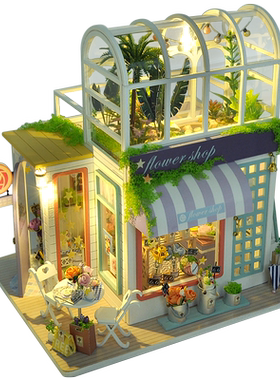 diy小屋花房手工拼装微缩模型屋