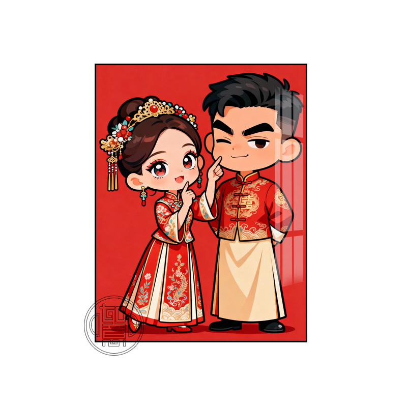 新婚礼物钻石画满钻手工贴钻画