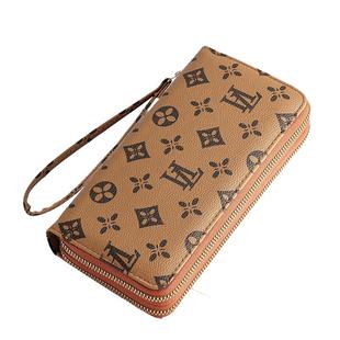 2025新款钱包女款欧美时尚女士手拿包多卡位卡包双层拉链手机包