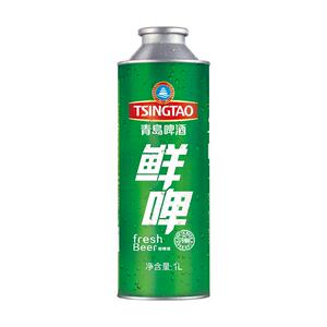 青岛啤酒1L*4桶鲜啤 7天保鲜大桶鲜啤 每周三生产发货
