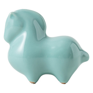 小唐马汝窑茶宠摆件精品可养迷你茶玩男生女士马年本命年茶具陶瓷