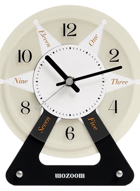 ins风入户玄关摆台式时钟摆件