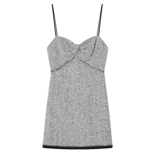 COVERINS【博主同款】派对亮片修身吊带连衣裙女礼服短裙