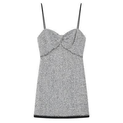 COVERINS【博主同款】派对亮片修身吊带连衣裙女礼服短裙