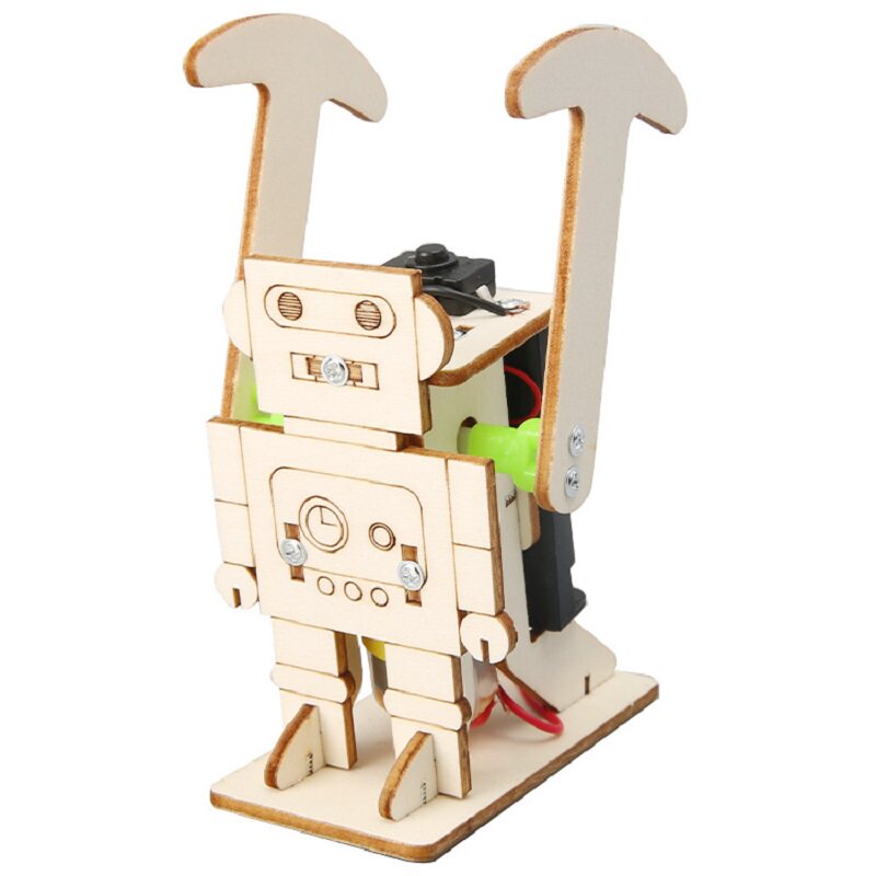 儿童科技小制作走路漫步机器人小学益智科学实验STEM科技玩具DIY