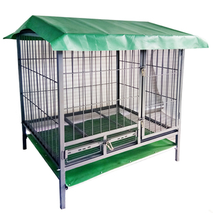 加厚实心角钢钢筋狗笼中大型犬特大号子母笼室外狗场专用定做拆卸