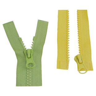 5号树脂彩色拉链60cm长外套马甲卫衣羽绒服单头开口拉锁服装辅料
