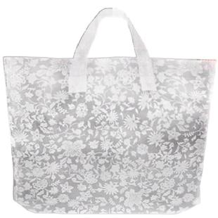 磨砂特厚时尚磨砂袋横版服装店袋子手提吊带袋塑料化妆品胶袋批发