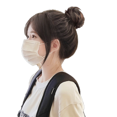 真发丸子头自然假发圈女花苞神器