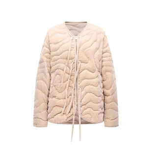 LINCCHIC金羽杰羽绒服女2025年秋季新款丝绒感羽绒外套Y25802116B