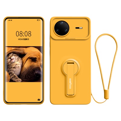 适用华为nova15系列带支架硅胶壳