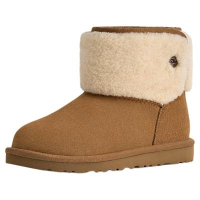 UGG童鞋秋冬新款加绒儿童短靴男童女童保暖休闲雪地靴1174610