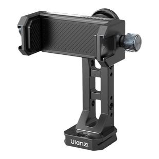 Ulanzi优篮子 MA53万向球头金属手机夹横竖旋转双冷靴多功能拓展口三脚架阿卡云台Uka快装通用铝合金固定背夹