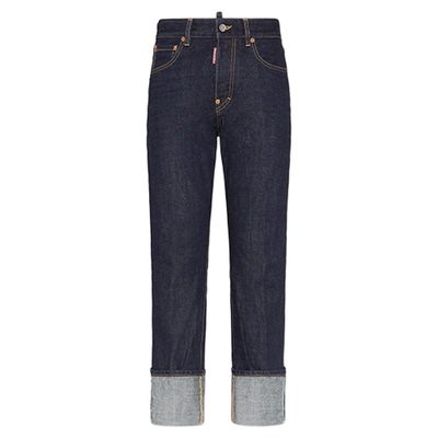 【新品】DSQUARED2/D2次方 2025秋冬女士直筒宽松牛仔裤Tomboy