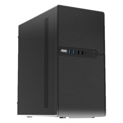 AOC台式电脑机箱CB250商用办公机箱无光机箱（双U3/厚钢板/MATX）