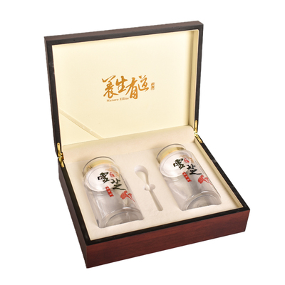 灵芝孢子粉包装木盒高档大气