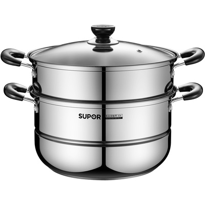 苏泊尔蒸锅家用304不锈钢多层