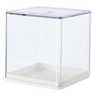 RMAX盲盒收纳展示架透明亚克力泡泡玛特labubu手办盒单个防尘摆柜