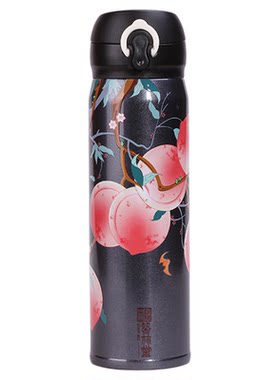 艺林堂九桃五福保温杯闷茶壶茶具