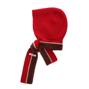 【INTARSIAK针织设计师品牌】复古巴拉克拉法帽保暖小红帽子围脖