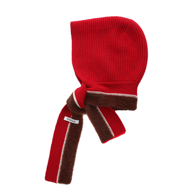 【INTARSIAK针织设计师品牌】复古巴拉克拉法帽保暖小红帽子围脖