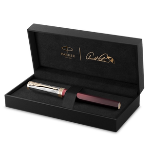 【三期免息】PARKER/派克精英系列18K金尖阿诺德联名款墨水笔高档木质礼盒商务礼赠男士书写定制刻字钢笔