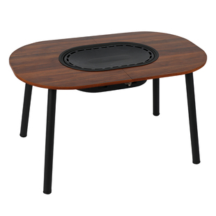 围炉煮茶加大号桌烤火炉套装烧烤炉户外折叠便携家用庭院围聚桌子