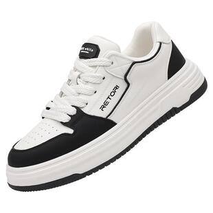 新款运动休闲鞋男款厚底平底板鞋男春秋冬透气青年小白鞋子男鞋潮