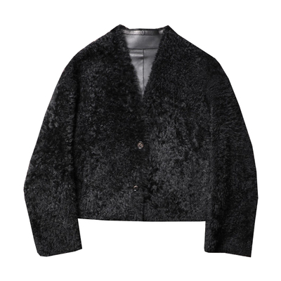 TANG TOWN自制 土耳其进口拉贡羊皮毛一体 双面穿皮草外套