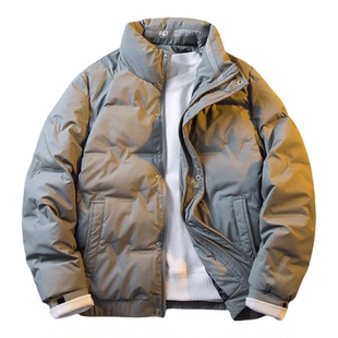 WLOFSD高端立领短款轻薄羽绒服男2025冬季新款休闲羽绒夹克男外套