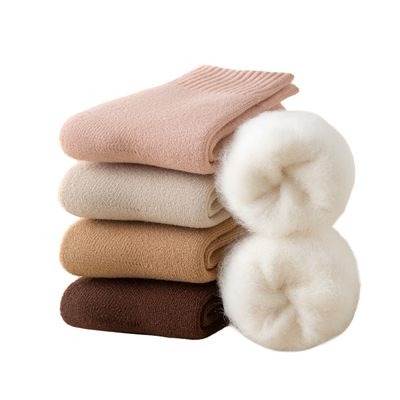 努比精灵冬季羊绒加厚儿童袜子