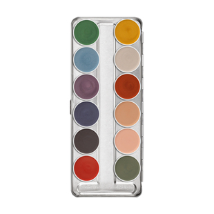 KRYOLAN歌剧魅影特效化妆24色油彩盘戏剧油彩 身体彩绘用防水防汗