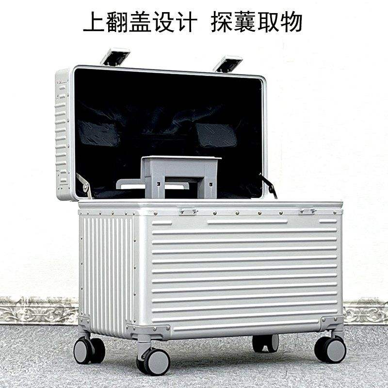 全铝镁合金行李箱女男旅行摄影拉杆箱万向轮相机登机箱金属机长箱