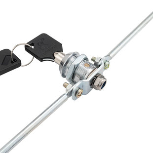 梅花锁应急锁连杆锁文件柜铁皮柜连杆锁更衣柜电柜箱锁芯锁杆定制