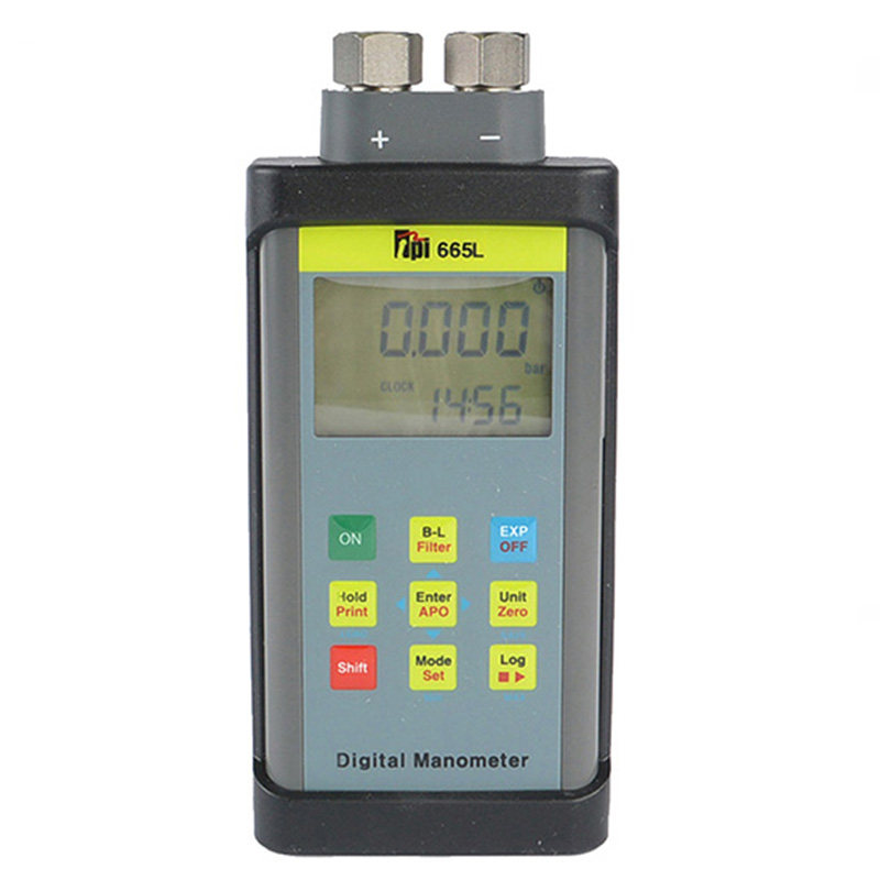 美国TPI-665数据记录双通道气体压差计压力测试仪100PSI压力表正