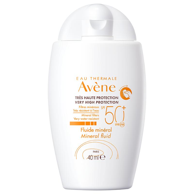 【自营】Avene雅漾自然倍护防晒液SPF50+40ml清爽控油霜温和自然