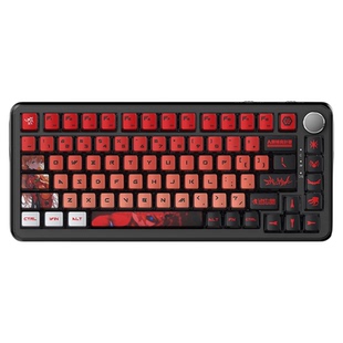 黑爵ak820max明日香主题磁轴键盘75配列磁轴键盘82键无畏契约键盘