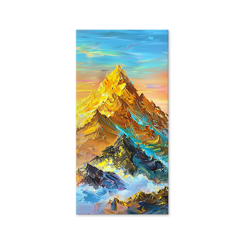 手绘油彩风景画填充装饰画