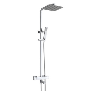 智能恒温淋浴花洒套装方形淋浴器套装淋浴喷头空气增压式喷头明装