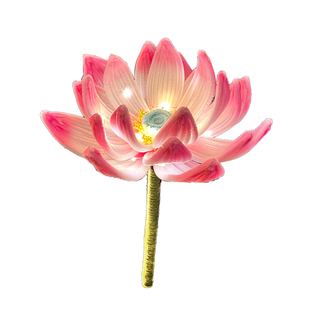 元宵节灯笼儿童手工diy材料手举发光古风荷花兔子灯2026新款鱼灯